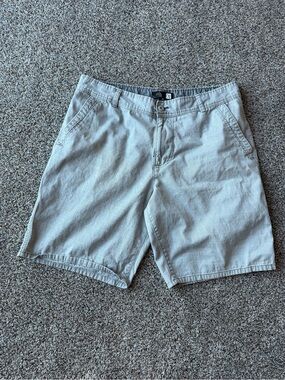 OP Ocean Pacific Men's Cargo Shorts Gray Plaid Cotton Size 38